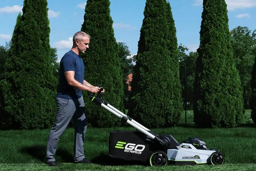 top rated battery lawn mower